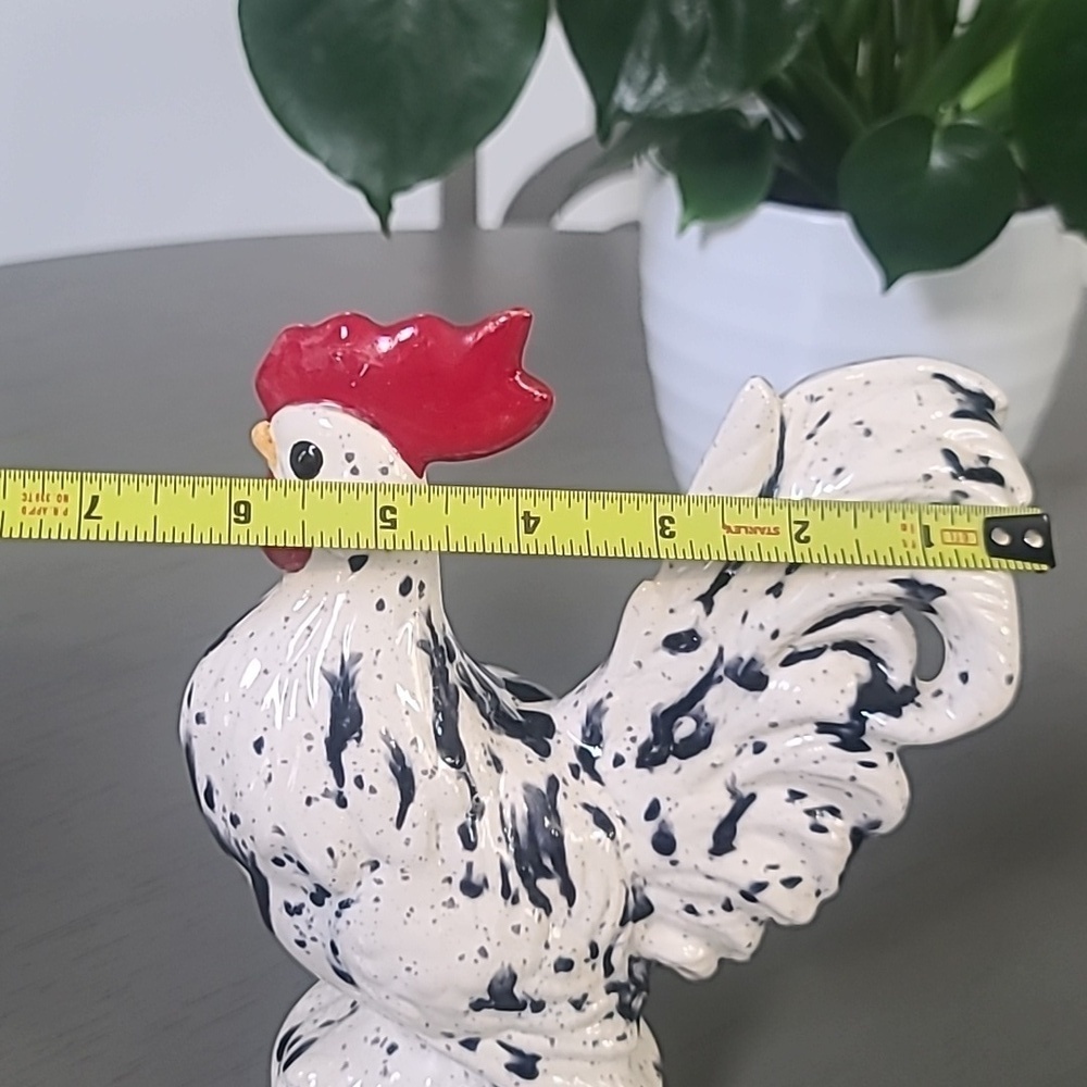 Speckled Rooster Figurines Set Of 2 - Picture 8 of 16